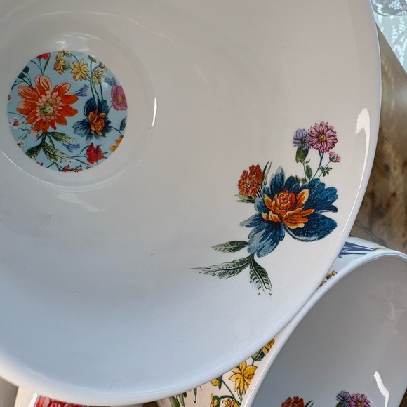 Bluebird and Willow Floral Ceramic Mugs - Set of 2 EUC - Picture 10 of 10